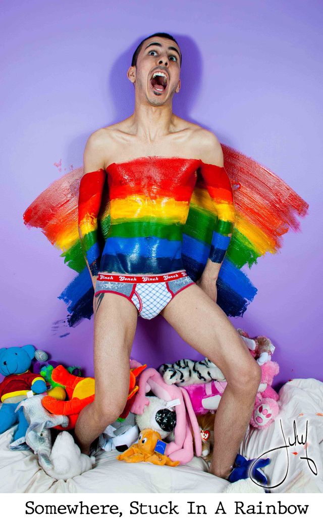 Somewhere Stuck In Arainbow — photographie pop art par Jihef